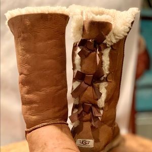 UGG AUSTRALIA Bailey Bow Tall II Boot in Chestnut